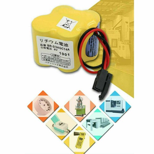 10X BR-2/3AGCT4A 6V PLC Battery For FANUC A98L-0031-0025 CNC Mahine + Black Plug - Zdjęcie 6 z 9