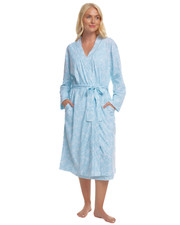 Suzy & Me Womens Summer Meadow 100% Cotton Jersey Wrap Dressing Gown