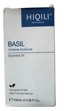 HIQILI Basil Essential Oil - 100% Pure & Natural - 3.38 oz - Ex: 12/28