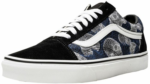 canvas old skool vans black and white