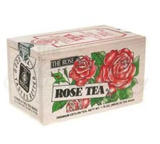 Metropolitan Rose Tea In Decorative Wood Box - 25 teabags Super Fresh