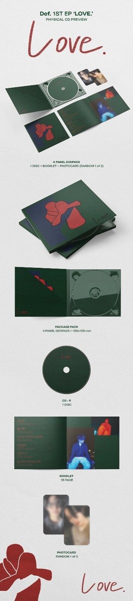 GOT7 JB JAY B Def 1st EP LOVE Photocard - Album Photocard