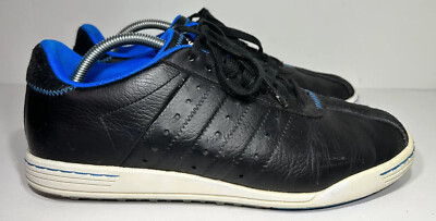 ADIDAS ADICROSS II Black Leather Spikeless Golf Shoes 671659 Mens Size 8.5