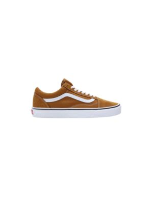 Sneakers Vans modello Old Skool da Uomo , in pelle marrone ,colore Golden Brown