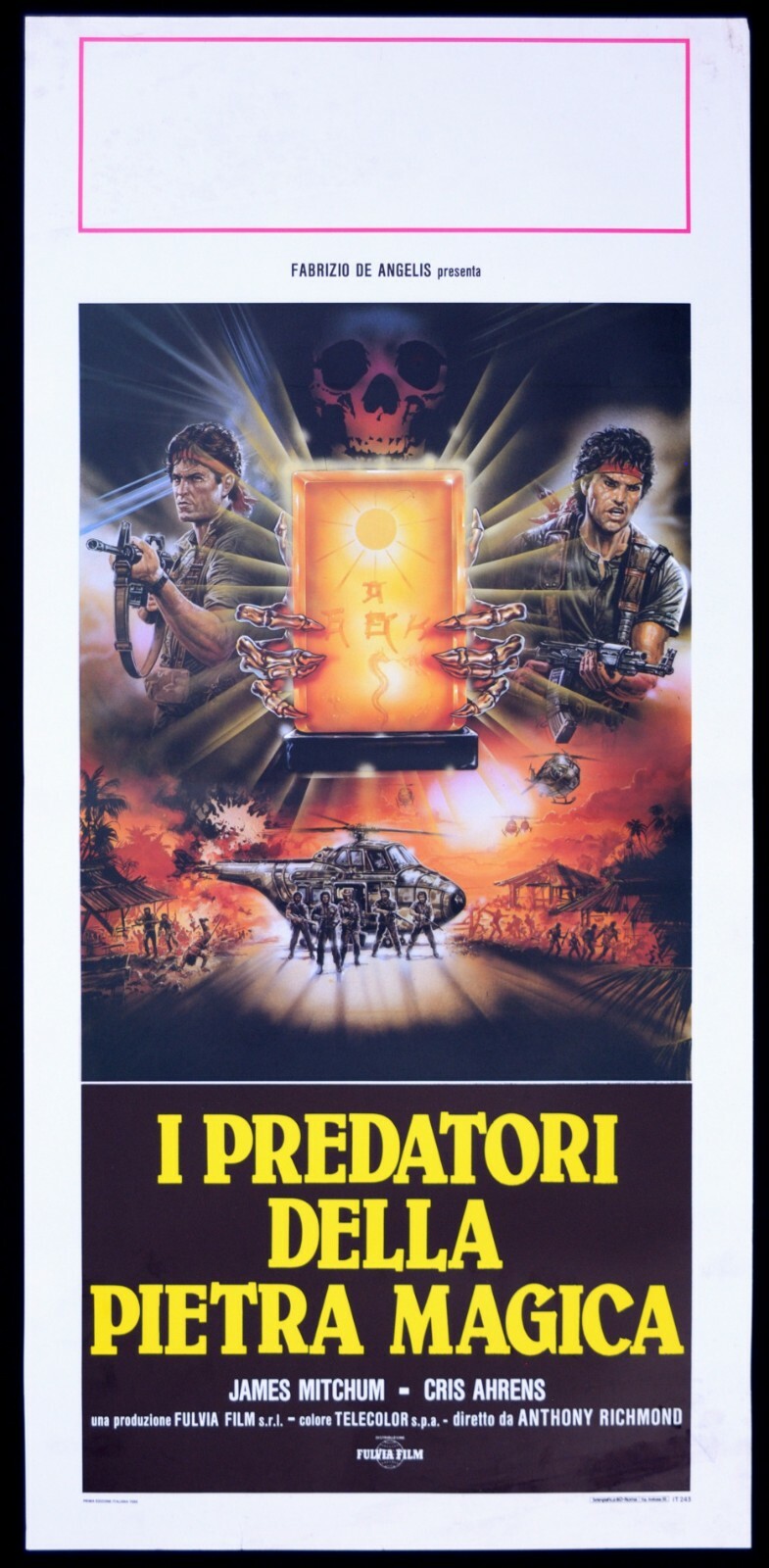 Locandina originale film I predatori della pietra magica (1988) - Regia di Tonino Ricci