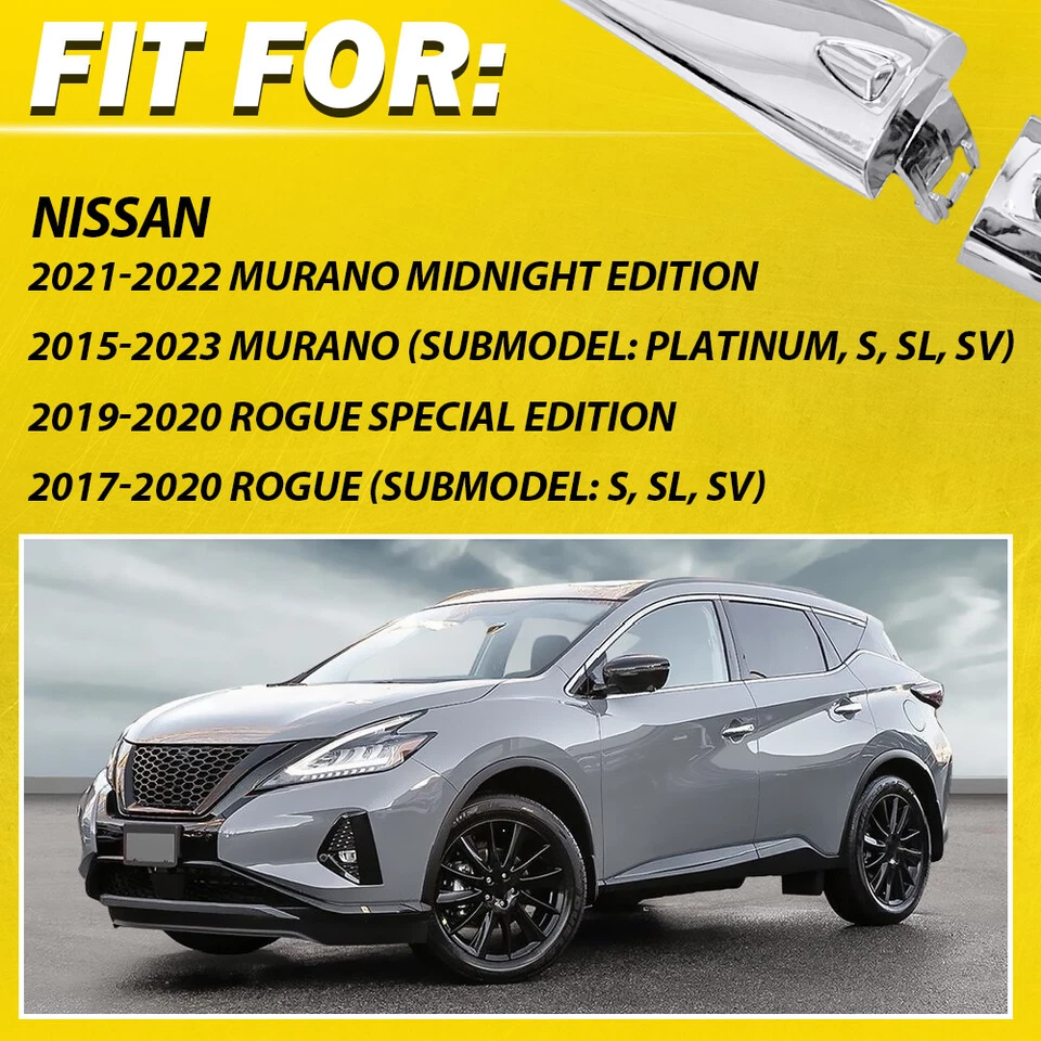 Manija de puerta exterior del lado del conductor delantero para Nissan Rogue 2015-2023 Murano 2017-2023 Foto 2 de 4