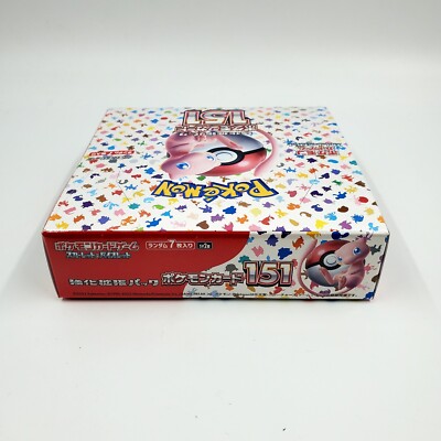 Pokemon Cards Scarlet & Violet Pokemon Card 151 Booster Box sv2a Sealed  Japanese