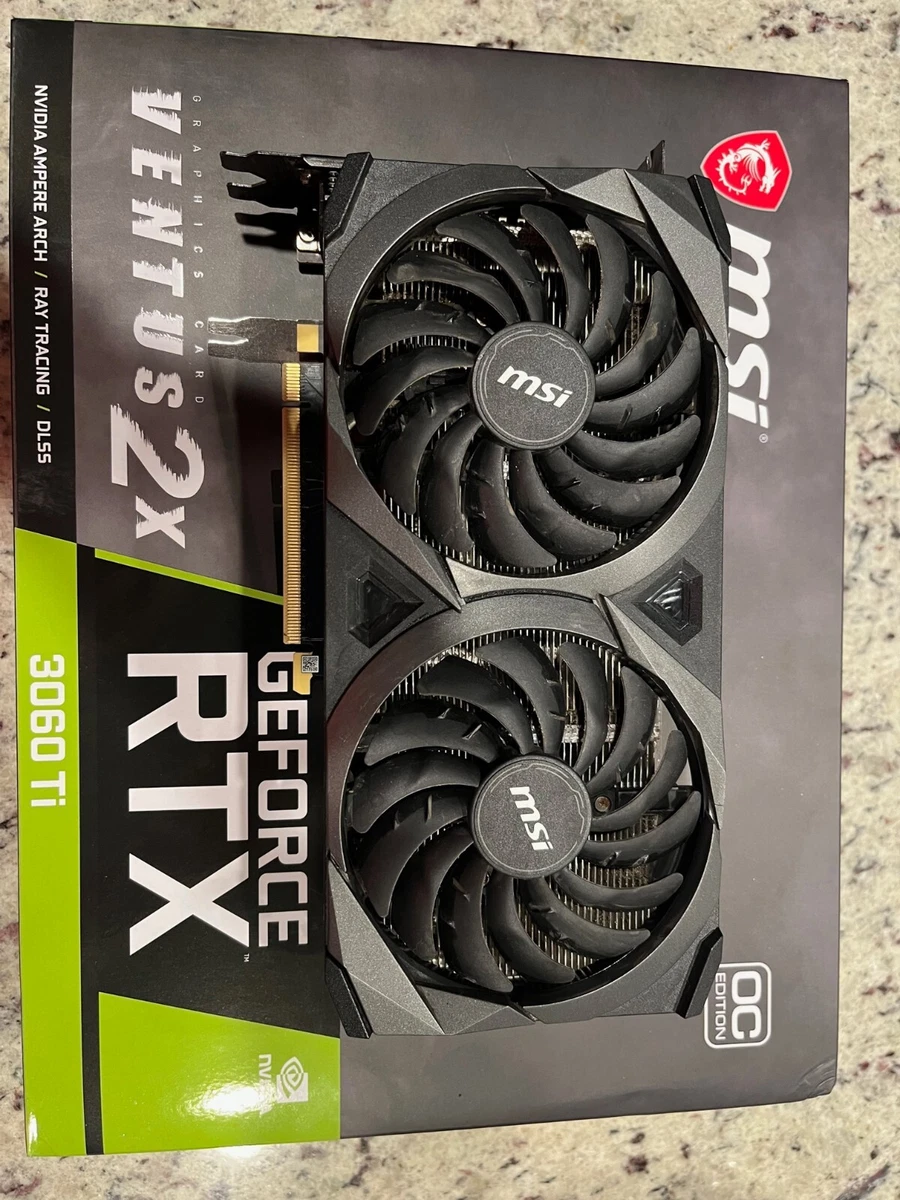 MSI Geforce RTX 3060ti Ventus 2x 8gb GDDR6 OC V1 LHR PCI Express