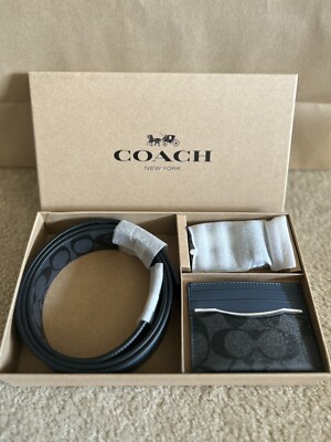 coach belt and wallet
