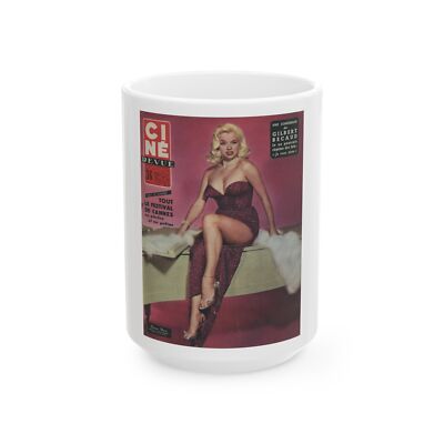Diana Dors #165 (Vintage Female Icon) White Coffee Mug