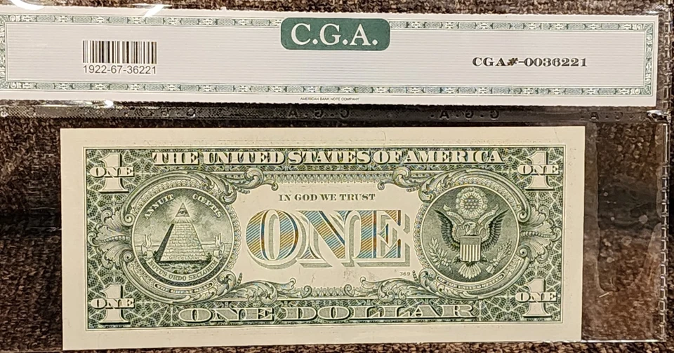 1995 $1 Star Note GEM Uncirculated 67 - Image 2 of 2