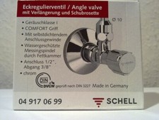 11 Stück Schell Eckventil Comfort 1/2" x 3/8" Eckregulierventil selbstdichtend