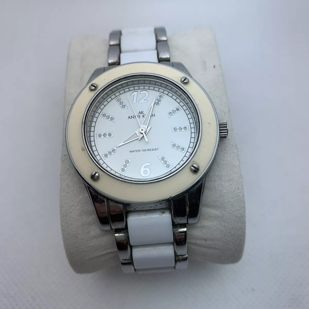 Anne klein top watch white band