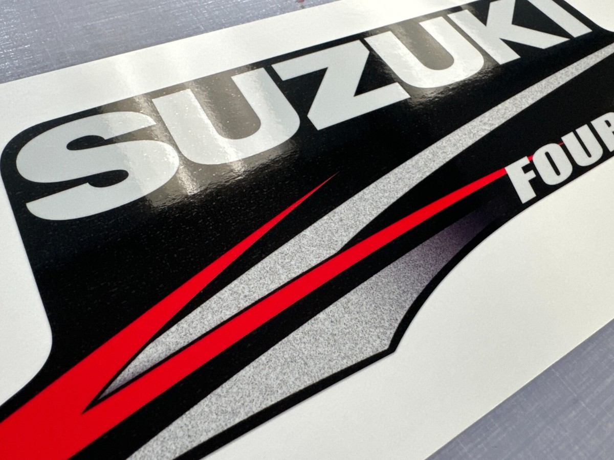 Kit D'autocollants Pour Moteur Hors-bord Suzuki DF 60cv 4 Temps Lean Burn - Neuf, Couleur Rouge, Marque OraInkJet