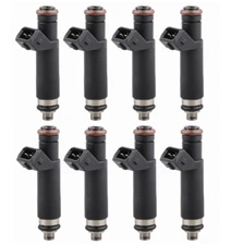 Set (8) 80lb EV1 Fuel Injectors for Mustang GT SVT Cobra LX 4.6L 5.0L 5.4L V8
