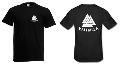 Herren T-Shirt VALHALLA Viking Wikinger Odin Thor Wodan Ragnar Vikings bis 5XL