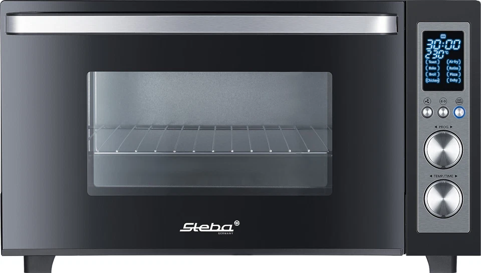 Steba digitaler Air Fry Grillbackofen KB E300 Backofen Umluft Drehspieß schwarz - Bild 2 von 4