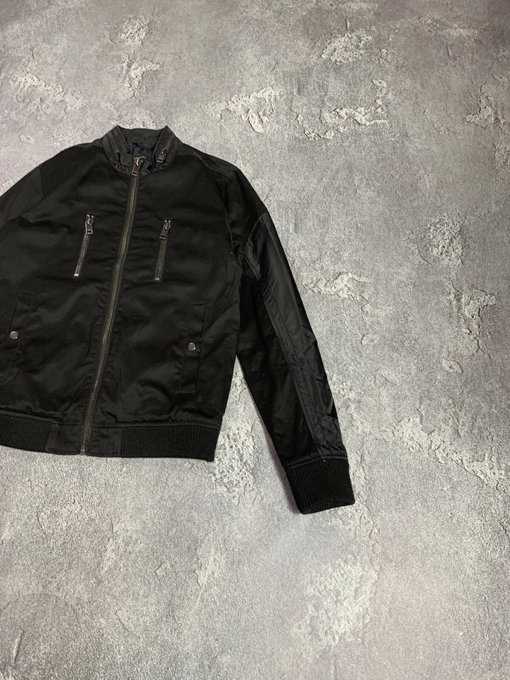 Diesel Motocycle Jacket Mens With Pocket Full Zip Nylon Size L - Image 2 of 4