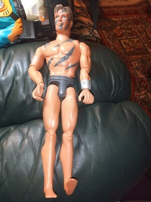 SCHÖNES VINTAGE SAMMLERSTÜCK 1998 MATTEL ACTION MAN FIGUR, OHNE KLEIDUNG, SEHR GUTER ZUSTAND