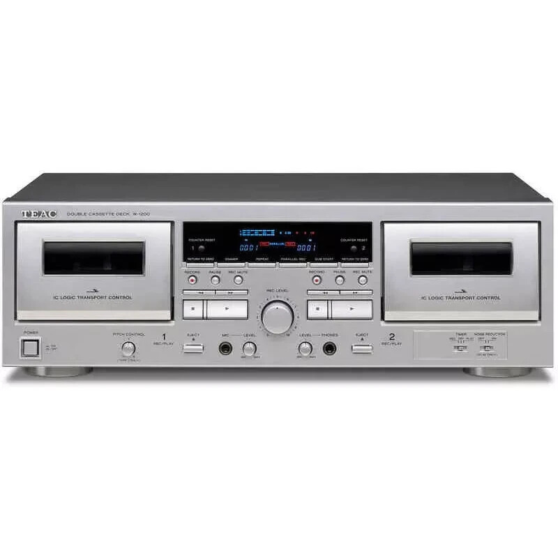TEAC Double Cassette Deck W 1200 SILVER 4907034221974| eBay