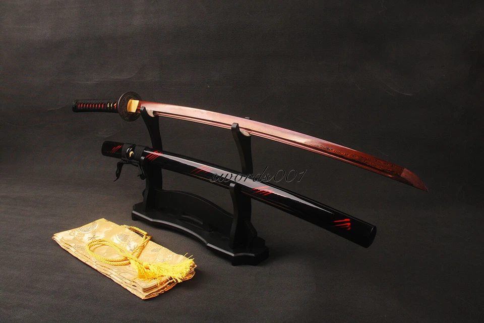 Espada Dragón Samurai Japonés Katana Acero Doblado Damasco Sangriento Listo para Batalla Foto 4 de 4