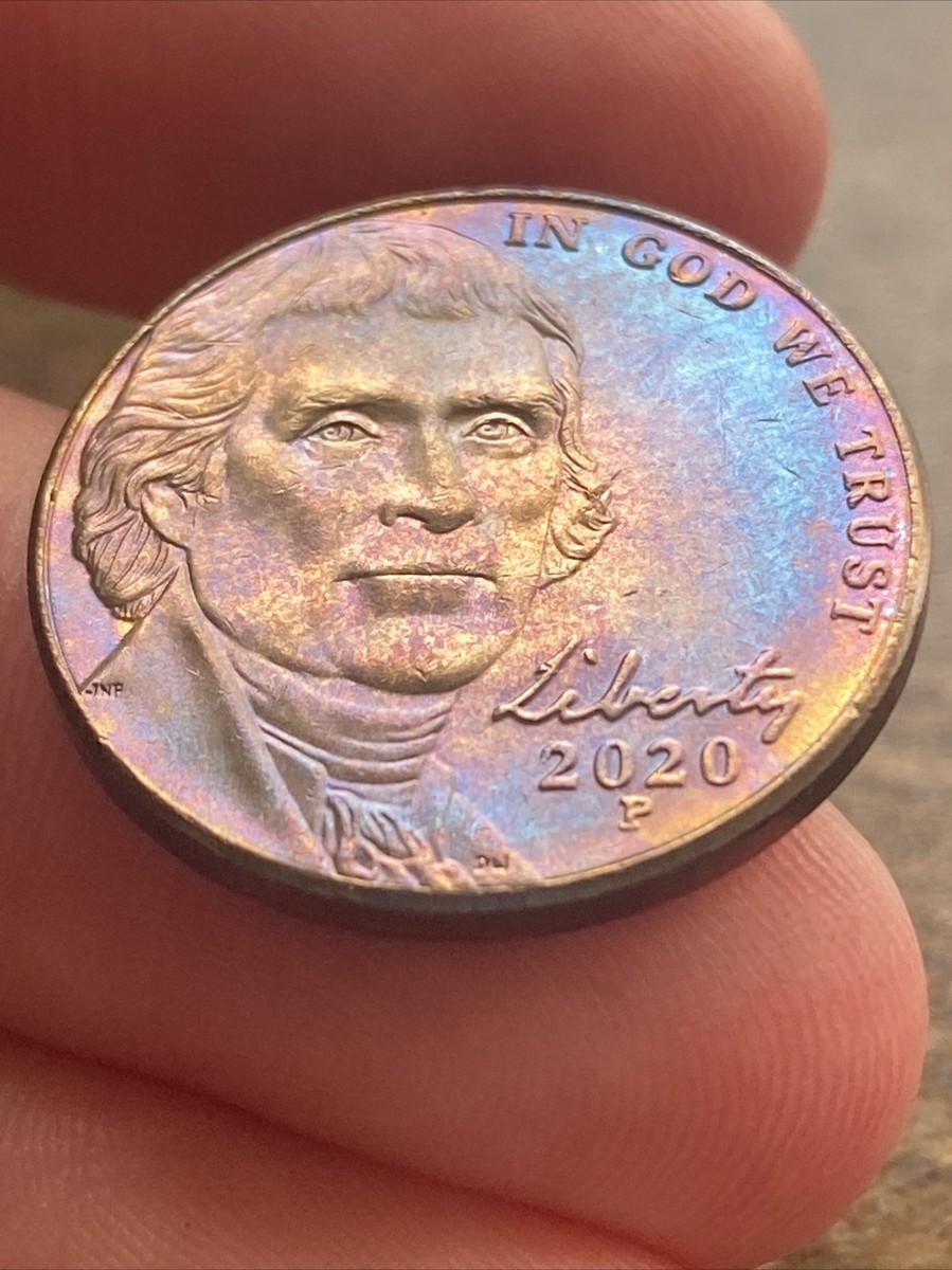 2020 P Jefferson Nickel Actual Coin Remarkable Jaw-dropping Unique