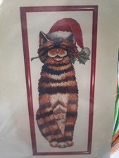 Design Works Counted Cross Stitch Kit Yuletide Cat 5452