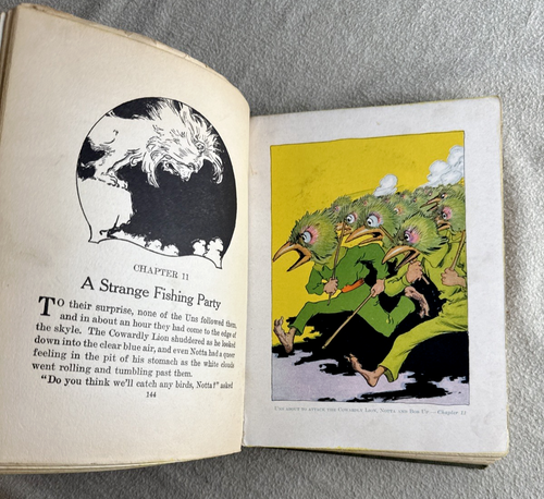 1923 THE COWARDLY LION OF OZ By Ruth Plumly Thompson 1st Color Missing Pages - Picture 17 of 23