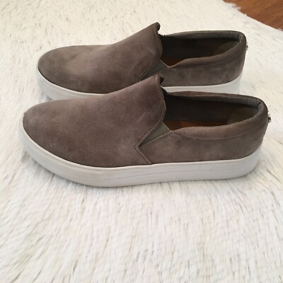 Steve Madden Gills Grey Suede Women's Shoes Size 7.5 Medium Leather Rubber Sole
