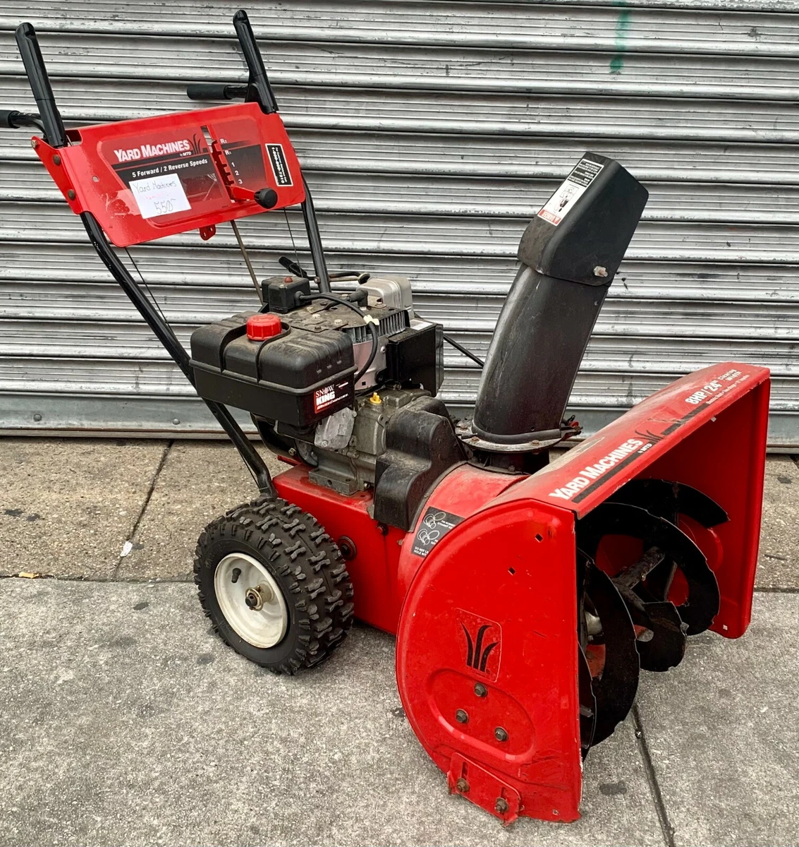 Yard machines snow blower sale