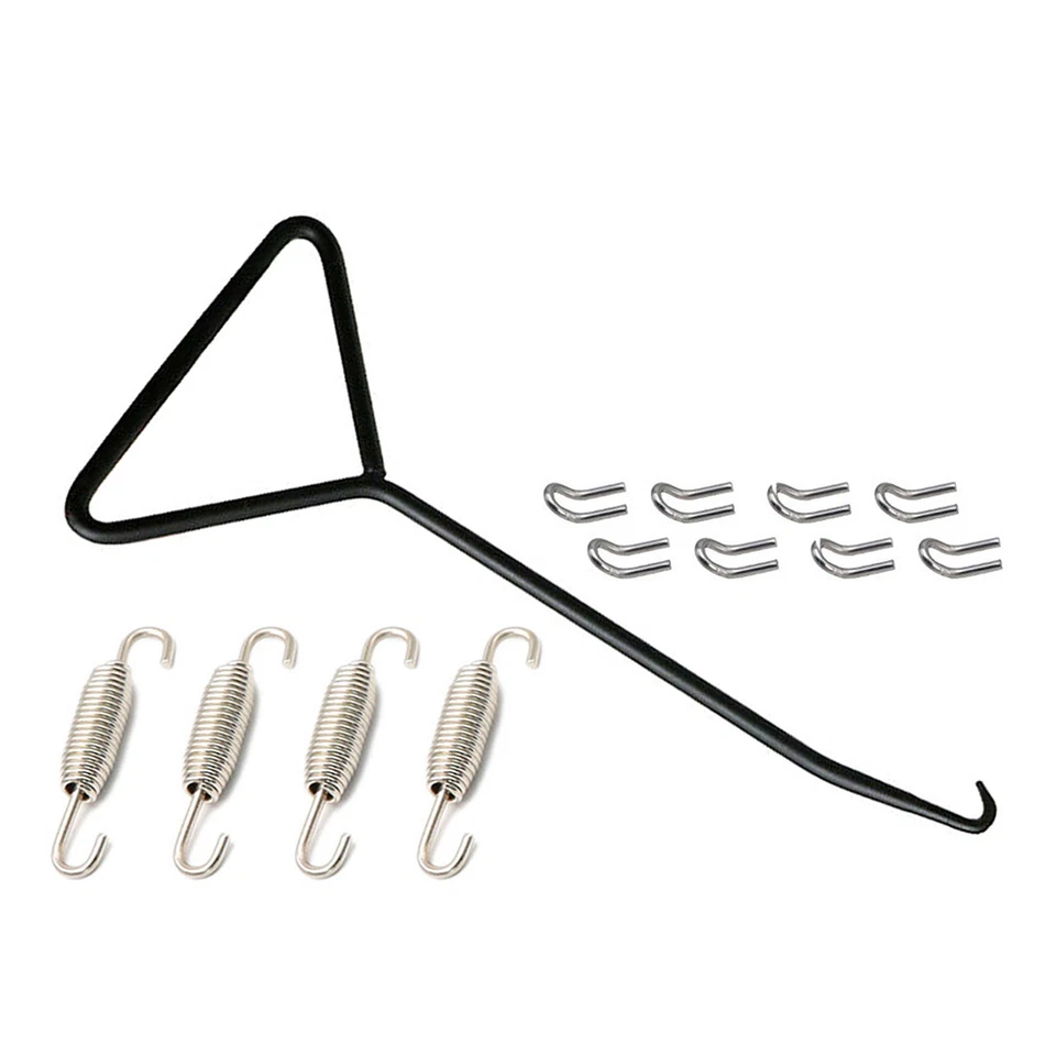 Motorrad-Auspuffrohr-Schalldämpfer-Montagefedern-Haken-Set-Link - Image 4 of 4