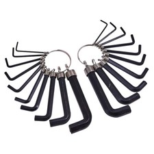 20x Allen Alan Hex Key Set Ring Hardened Steel Hexagon Wrench Spanner Tools
