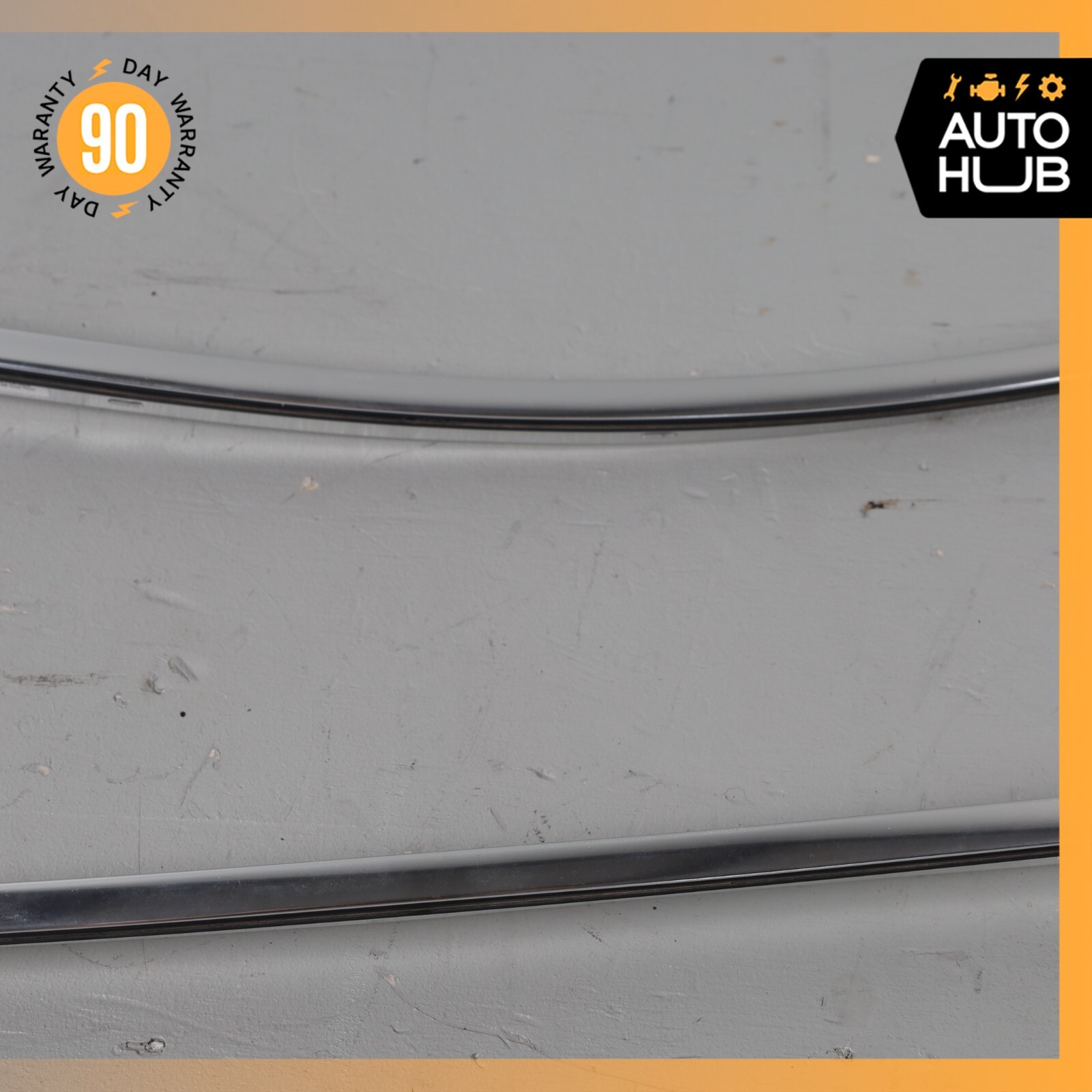 08-19 Maserati GranTurismo S M145 Exterior Door Upper Molding Trim Set of 2 OEM