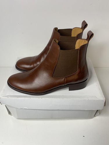 Stivali chelsea Amberone da uomo marroni eleganti alla caviglia abbronzati UK8 EU40,5 US10 - Foto 3 di 9