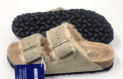 【BIRKENSTOCK】Arizona Shearling ボア☆Taupe Birkenstock | Arizona Shearling Sandals for Kids | Bellerose