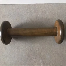 Antique Wilson Bros Liverpool Wooden Textile Thread Spool 9 1/4"