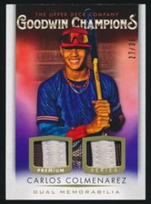 2021 Goodwin Champions Premium Memorabilia Dual Relic #M2-CC Carlos Colmenarez
