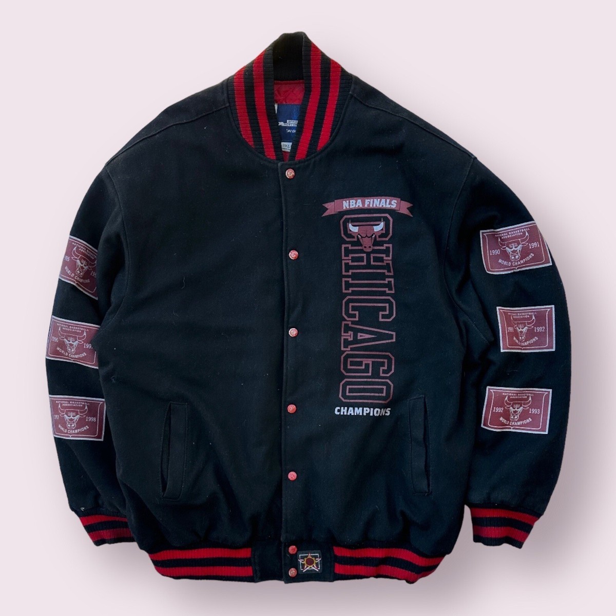 Vintage Jeff Hamilton Chicago Bulls NBA Championship Varsity