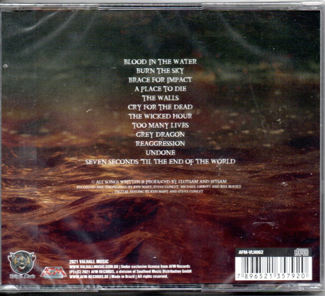 Distribution De Seven Seconds Blood In The Water by Flotsam and Jetsam (Cd, jewel case Brazil, 2022) New  7896521357920 | eBay