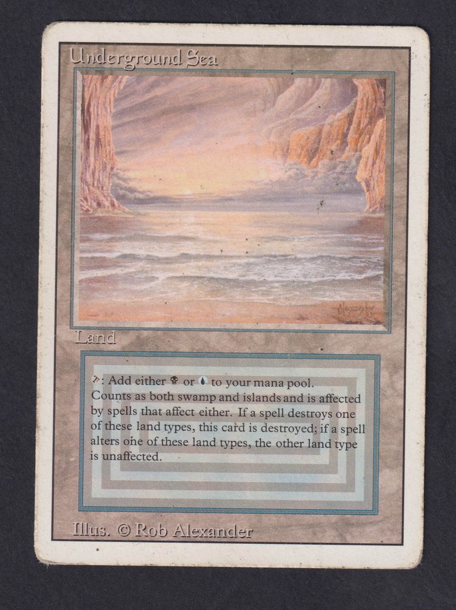 Magic MTG - Underground Sea - Revised - 3th Edition - PLAYED Magic MTG - Underground Sea - Revised - 3th Edition - PLAYED