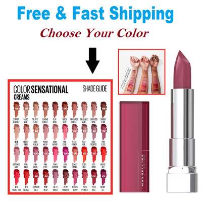 Maybelline Color Sensational Lipstick, Lip Makeup Cream Finish  (Select Color)