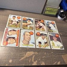 NEW YORK YANKEES 1969 TOPPS 25 CARDS ROY WHITE MURCER PEPITONE COX  LOW GRADE