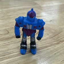 Vintage 1994 Soma Rubber Sonic Rangers Mini Robot Warrior Figure 3 Blue Purple