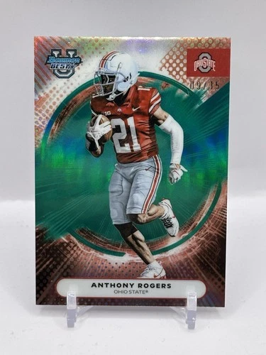 2025 Bowman Best University Football Teal Refractor Anthony Rogers #95
