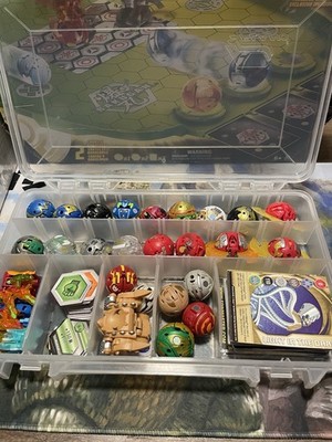 Bakugan Mixed Lot 9 Fusions, 3 Diamonds, 23 Total, Case And 68 Cards