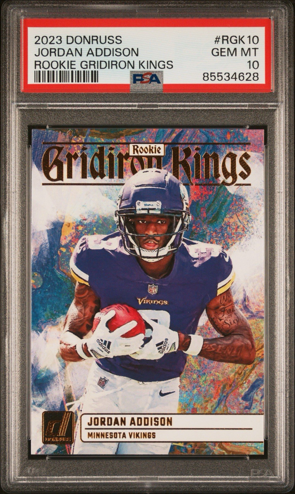 Jordan Addison Panini Donruss Rookie Gridiron Kings #RGK10 Base