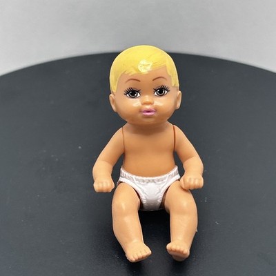 Barbie Blonde Baby Mini Figure Moving Extremities Toddler Doll Krissy Vintage 3''