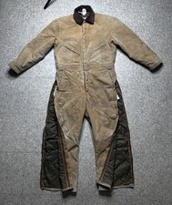 Walls Blizzard-Pruf Insulated Coveralls USA Made 42 Short Brown Workwear Vintage