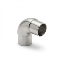 Edelstahl V2A Rundbogen 90° 42,4X2Mm Geschliffen Handlauf GeläNder Rohrverbinder