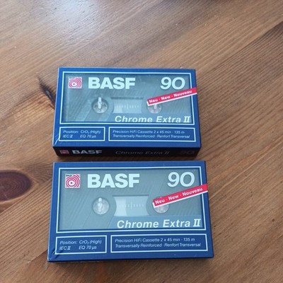 2 BASF 90 Kssetten Chrome Extra II 